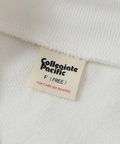 Collegiate Pacific(カレッジエイトパシフィック)の「COLLEGIATE PACIFIC SLOBE別注 Vネックスウェット 【洗濯機使用可能】(スウェット・レディース・チャコールグレー/ホワイト・FREE)」の14枚目の写真