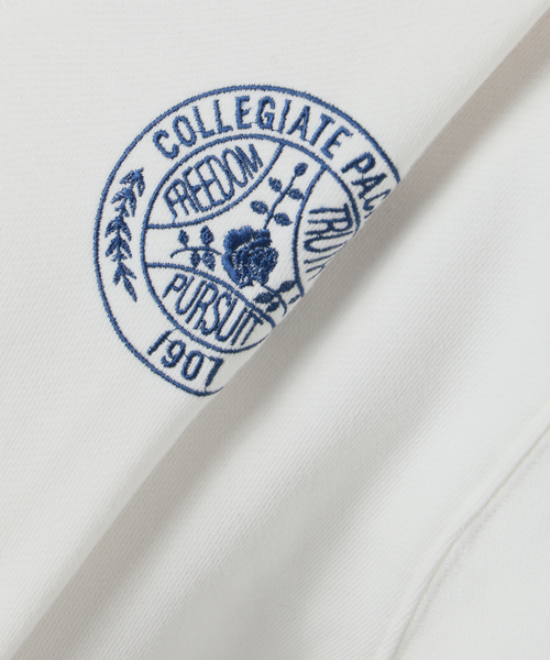 Collegiate Pacific(カレッジエイトパシフィック)の「COLLEGIATE PACIFIC SLOBE別注 Vネックスウェット 【洗濯機使用可能】(スウェット・レディース・チャコールグレー/ホワイト・FREE)」の16枚目の写真