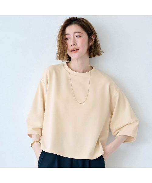Belle Maison(ベルメゾン)の「ランタンスリーブブラウス【乾燥機OK】(シャツ/ブラウス・レディース・ベージュ/ブラウン/ブラック・L/M/S)」の1枚目の写真