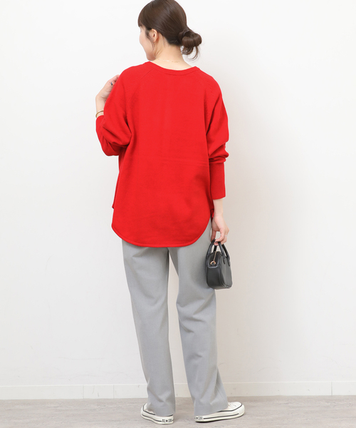 JOURNAL STANDARD relume(ジャーナルスタンダード レリューム)の「《追加4 / 新色》ウールミックス2WAYビッグプルオーバー(ニット/セーター・レディース・チャコールグレー/グレー系その他/ピンク/サックスブルー/レッド/ブラウン・FREE)」の15枚目の写真