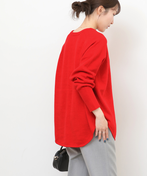 JOURNAL STANDARD relume(ジャーナルスタンダード レリューム)の「《追加4 / 新色》ウールミックス2WAYビッグプルオーバー(ニット/セーター・レディース・チャコールグレー/グレー系その他/ピンク/サックスブルー/レッド/ブラウン・FREE)」の19枚目の写真