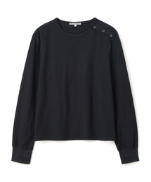 Millo Archive（ミロ アーカイブ）の「スリットヘンリーネックロングスリーブ [ブラック]（Tシャツ/カットソー）」