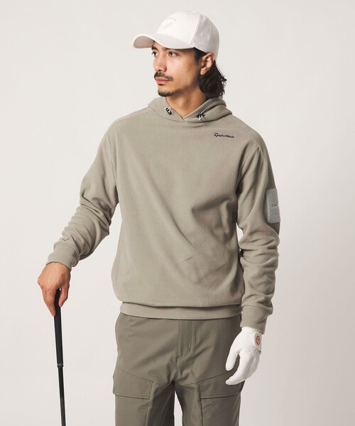 TaylorMade(テーラーメイド)の「【別注】<TaylorMade×UNITED ARROWS> ユニセックス プルオーバー パーカー(パーカー・メンズ・オリーブ/ベージュ/ネイビー・M/S/XL/L)」の4枚目の写真
