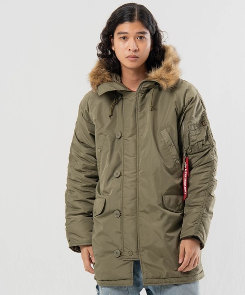 Alpha Industries(アルファインダストリーズ)の「ALPHA-N-3B・RELAXED FIT PARKA【OXFORD】(その他アウター・メンズ・カーキ/ブラック・XL/L/M)」の1枚目の写真