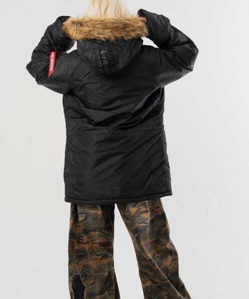 Alpha Industries(アルファインダストリーズ)の「ALPHA-N-3B・RELAXED FIT PARKA【OXFORD】(その他アウター・メンズ・カーキ/ブラック・XL/L/M)」の16枚目の写真