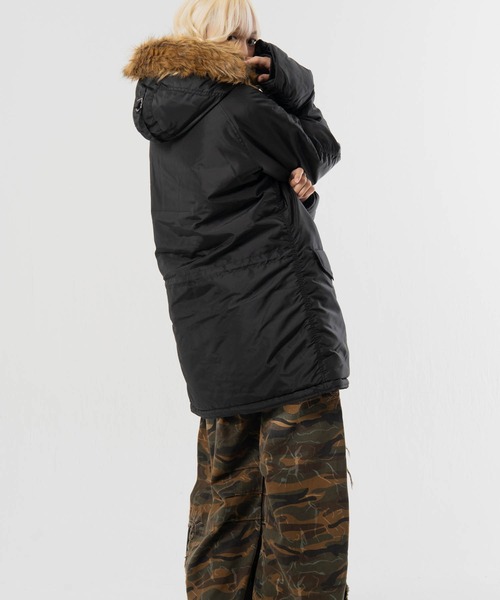 Alpha Industries(アルファインダストリーズ)の「ALPHA-N-3B・RELAXED FIT PARKA【OXFORD】(その他アウター・メンズ・カーキ/ブラック・XL/L/M)」の17枚目の写真