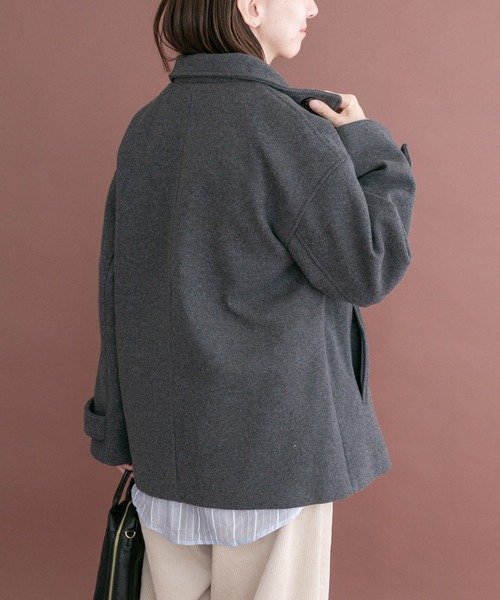 ITEMS URBANRESEARCH(アイテムズ アーバンリサーチ)の「スタンドカラージャケット(その他アウター・レディース・ライトグレー/チャコールグレー/ベージュ・FREE)」の20枚目の写真