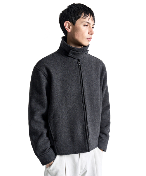 COSTUME O’CLOCK(コスチュームオクロック)の「ウール 2-WAY ドリズラージャケット チャコール COOSJK046CHARCOAL(その他アウター・メンズ・その他・SMALL/MEDIUM/LARGE)」の2枚目の写真