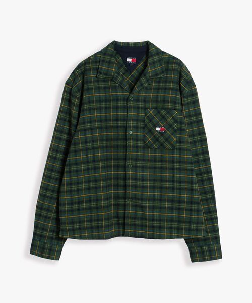 tommy jeans(トミー ジーンズ)の「ボクシーワッフルシャツ(シャツ/ブラウス・メンズ・ブラック系その他5/グリーン系2・MEDIUM/LARGE)」の7枚目の写真