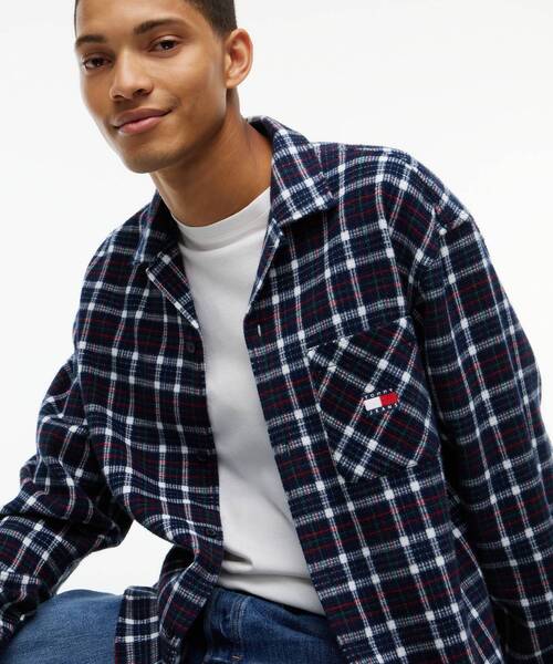 tommy jeans(トミー ジーンズ)の「ボクシーワッフルシャツ(シャツ/ブラウス・メンズ・ブラック系その他5/グリーン系2・MEDIUM/LARGE)」の10枚目の写真