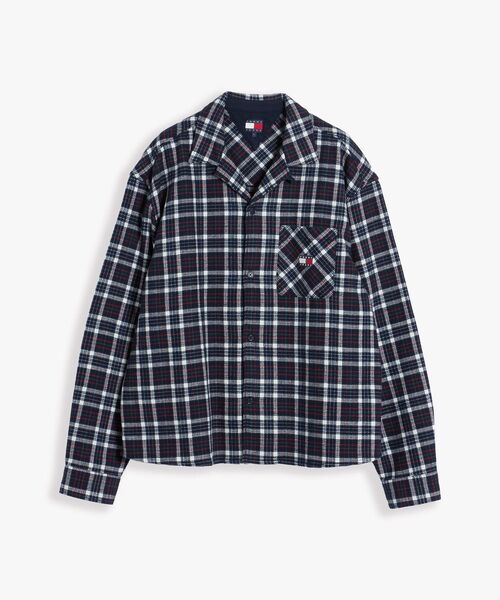 tommy jeans(トミー ジーンズ)の「ボクシーワッフルシャツ(シャツ/ブラウス・メンズ・ブラック系その他5/グリーン系2・MEDIUM/LARGE)」の13枚目の写真