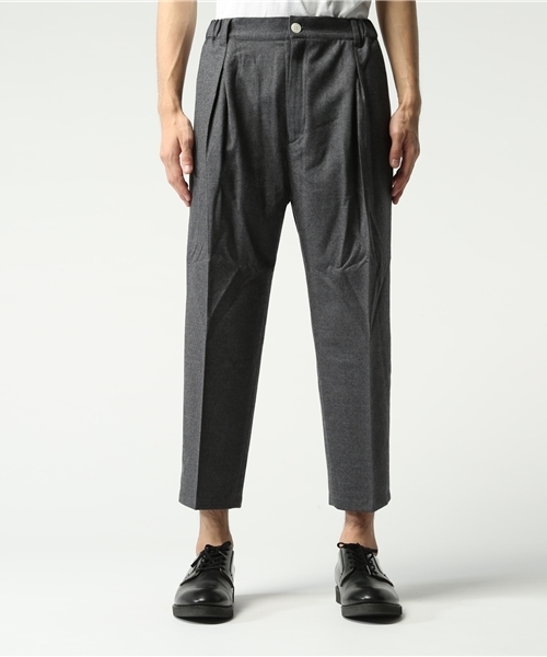 DISCOVERED(ディスカバード)の「【DISCOVERED】タックトラウザーパンツ(スラックス・メンズ・グレー・1/2)」の9枚目の写真