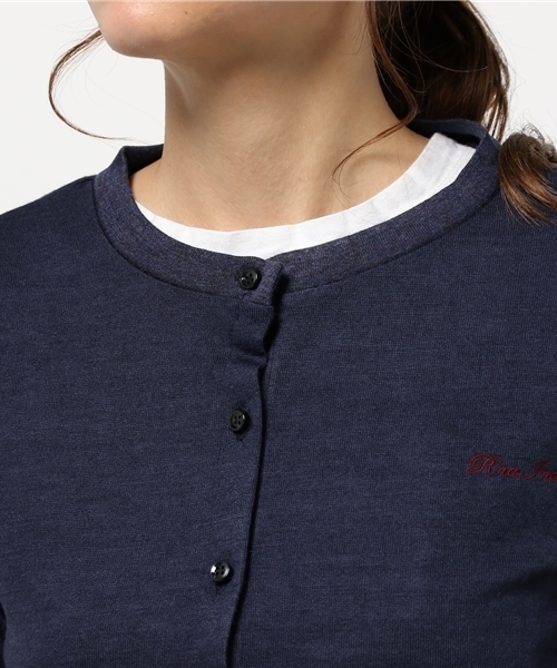 RNA（アールエヌエー）の「M0588 レースコンビカーディガン（カーディガン/ボレロ・レディース・ネイビー/杢グレー/グレイッシュブルー・MEDIUM）」の10枚目の写真