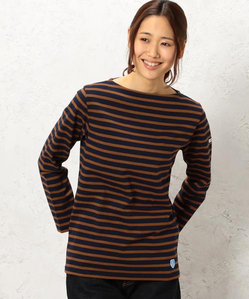 ORCIVAL(オーシバル)の「CB ORCIVAL CLW BOR POカットソー◆(Tシャツ/カットソー・レディース・ブラック/ネイビー・1)」の1枚目の写真