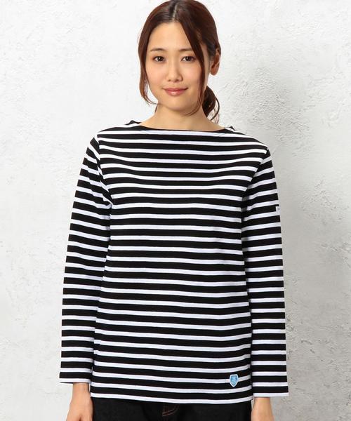 ORCIVAL(オーシバル)の「CB ORCIVAL CLW BOR POカットソー◆(Tシャツ/カットソー・レディース・ブラック/ネイビー・1)」の4枚目の写真
