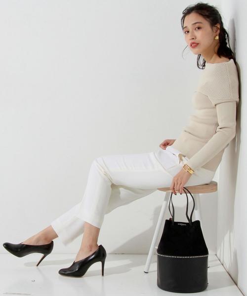 UNITED ARROWS(ユナイテッドアローズ)の「○UBBT W/PU サキソニー スリム パンツ◆(その他パンツ・レディース・オフホワイト/ベージュ/ネイビー/ブラック/グレー・40/38/34/36)」の16枚目の写真