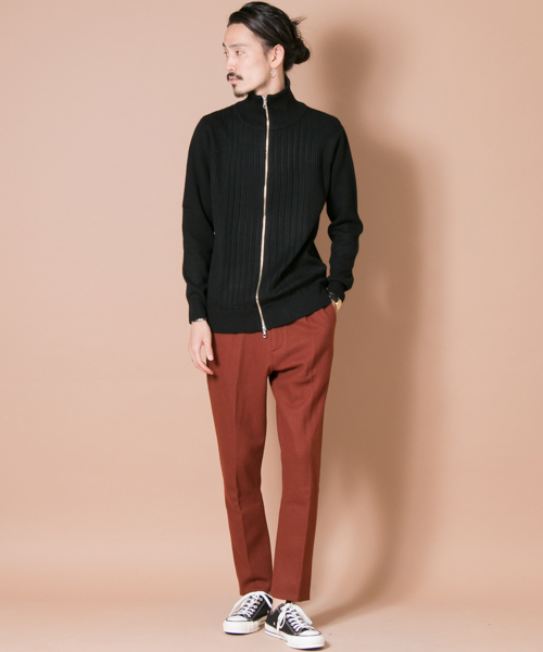 URBAN RESEARCH(アーバンリサーチ)の「UR ZIP ニットブルゾン(ニット/セーター・メンズ・ブラウン系その他/ブラック・LARGE/MEDIUM)」の15枚目の写真