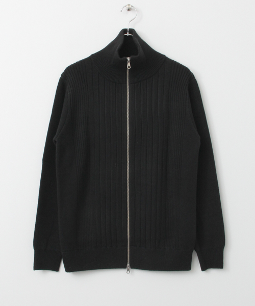 URBAN RESEARCH(アーバンリサーチ)の「UR ZIP ニットブルゾン(ニット/セーター・メンズ・ブラウン系その他/ブラック・LARGE/MEDIUM)」の6枚目の写真