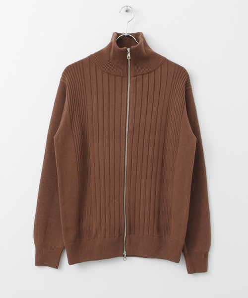URBAN RESEARCH(アーバンリサーチ)の「UR ZIP ニットブルゾン(ニット/セーター・メンズ・ブラウン系その他/ブラック・LARGE/MEDIUM)」の7枚目の写真