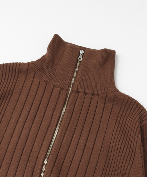 URBAN RESEARCH(アーバンリサーチ)の「UR ZIP ニットブルゾン(ニット/セーター・メンズ・ブラウン系その他/ブラック・LARGE/MEDIUM)」の8枚目の写真