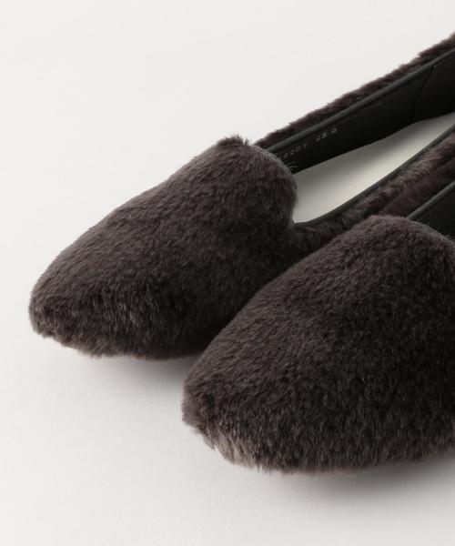 Boisson Chocolat（ボワソンショコラ）の「BBC　FFﾌﾟﾚｰﾝｵﾍﾟﾗﾌﾗｯﾄ○（その他シューズ・レディース・オフホワイト/ダークグレー・23cm/25cm/24cm/23.5cm/22cm/22.5cm/24.5cm）」の3枚目の写真