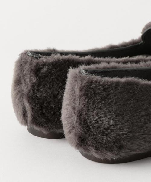 Boisson Chocolat（ボワソンショコラ）の「BBC　FFﾌﾟﾚｰﾝｵﾍﾟﾗﾌﾗｯﾄ○（その他シューズ・レディース・オフホワイト/ダークグレー・23cm/25cm/24cm/23.5cm/22cm/22.5cm/24.5cm）」の4枚目の写真