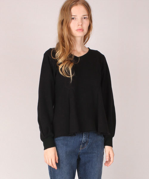 tシャツ M0578 ペプラムシルエットシャギープルオーバー レディース Audition tシャツ M0578 ペプラムシルエットシャギープル