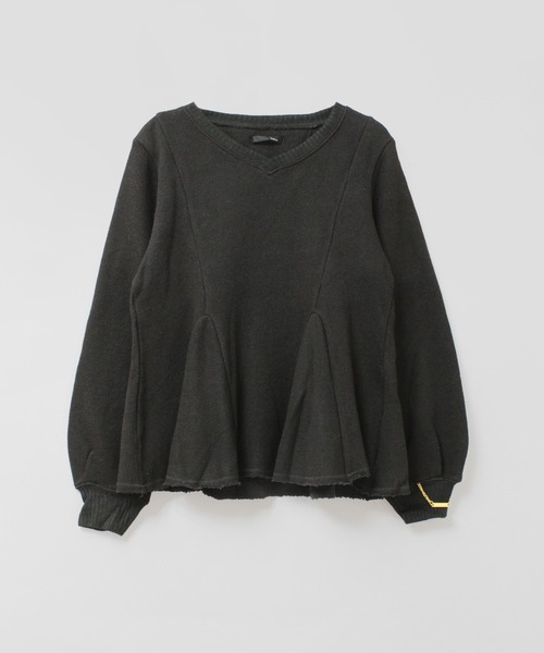 Audition（オーディション）の「M0578 ペプラムシルエットシャギープルオーバー（Tシャツ/カットソー・レディース・オフホワイト/グレー/ブラック・MEDIUM）」の21枚目の写真