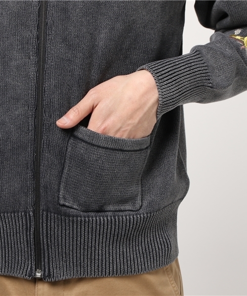 HOUSTON(ヒューストン)の「【HOUSTON】刺繍C-2セーター(ニット/セーター・メンズ・オリーブドラブ/ブラック/ネイビー・X-LARGE/LARGE/MEDIUM)」の10枚目の写真