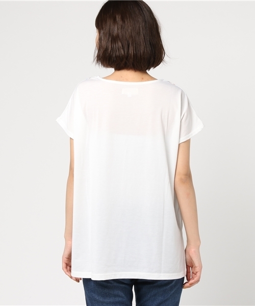 チチカカ(チチカカ)の「アフリカンフェザー Tシャツ(Tシャツ/カットソー・レディース・その他1/グレー/カラフル・FREE)」の5枚目の写真