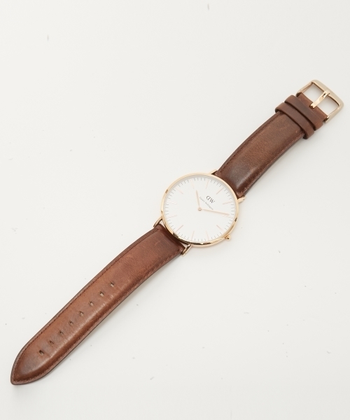 Daniel Wellington(ダニエルウェリントン)の「Daniel Wellington ダニエル・ウェリントン / Classic Bristol 40MM クォーツ レザーバンド DW00100009 0109DW(アナログ腕時計・メンズ・ブラウン・FREE)」の3枚目の写真