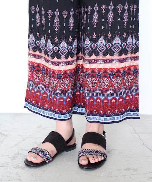 FREE'S MART（フリーズマート）の「◆エスニックサンダル（サンダル・レディース・ネイビー/ブラック・LARGE/MEDIUM）」の6枚目の写真