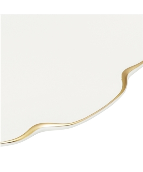 Francfranc（フランフラン）の「ヌーベ プレート L ゴールド（食器・レディース・ホワイト・FREE）」の3枚目の写真