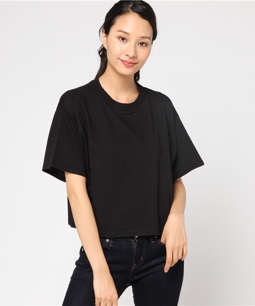 WEGO（ウィゴー）の「WEGO/SILKCOTTONハイネック5分袖カットソー（Tシャツ/カットソー・レディース・ブラック/カーキ/ターコイズブルー/マスタード/ワイン/ホワイト系その他5/ブラウン・LARGE/MEDIUM）」の19枚目の写真