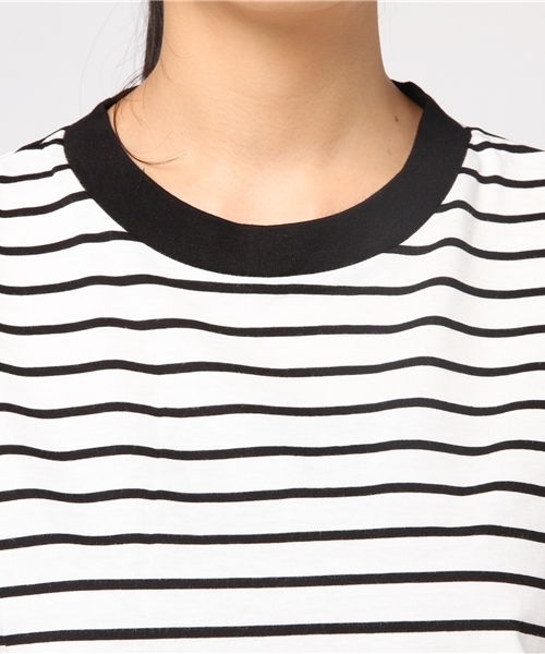 WEGO（ウィゴー）の「WEGO/SILKCOTTONハイネック5分袖カットソー（Tシャツ/カットソー・レディース・ブラック/カーキ/ターコイズブルー/マスタード/ワイン/ホワイト系その他5/ブラウン・LARGE/MEDIUM）」の11枚目の写真