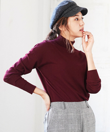 KOBE LETTUCE | 優しい着心地とゆるい雰囲気にご注目を！[選べるネック]サイドスリット入り☆ゆるニットトップス/レディースセーター/神戸レタス[C2704](ニット/セーター)