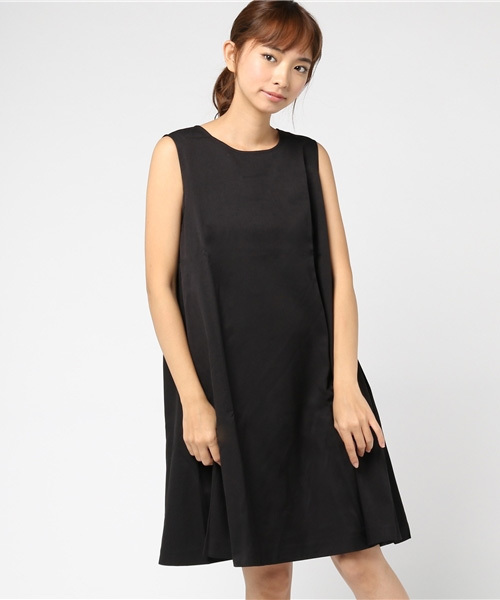 Aライン ノースリーブワンピース 袖なし Aライン ノースリーブワンピース 袖なし