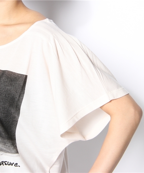one after another NICE CLAUP（ワンアフターアナザーナイスクラップ）の「めがねBOY　Ｔ（Tシャツ/カットソー・レディース・クリーム/オフホワイト/ブラック・FREE）」の7枚目の写真