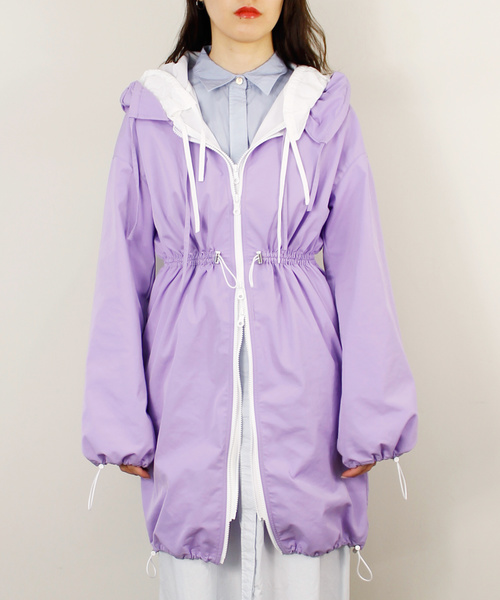 CRY.（クライ）の「The PLASTICS/color　レイヤードフーディードレス/カラー（ワンピース・レディース・パープル・38）」の16枚目の写真