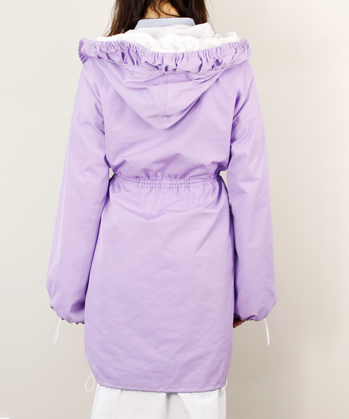 CRY.（クライ）の「The PLASTICS/color　レイヤードフーディードレス/カラー（ワンピース・レディース・パープル・38）」の14枚目の写真