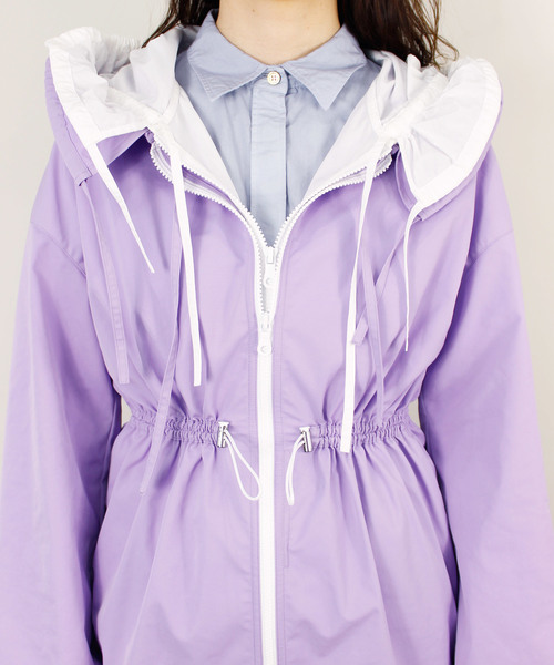 CRY.（クライ）の「The PLASTICS/color　レイヤードフーディードレス/カラー（ワンピース・レディース・パープル・38）」の12枚目の写真