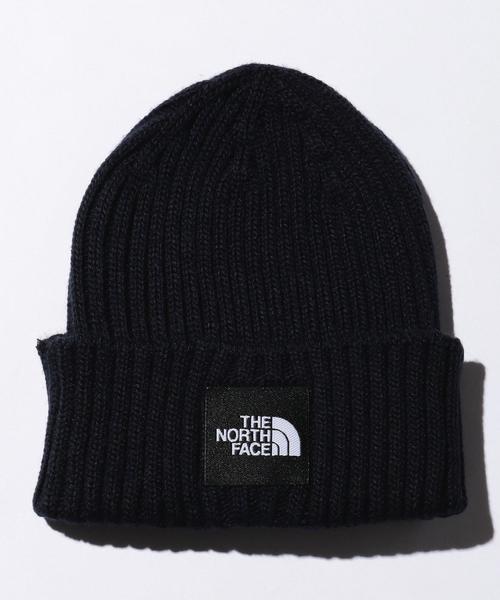 THE NORTH FACE（ザノースフェイス）の「＜THE NORTH FACE＞ LOGO BEANIE/ビーニー（ニットキャップ/ビーニー・メンズ・ブラック/グレー/レッド/コバルトブルー/ネイビー・FREE）」の4枚目の写真