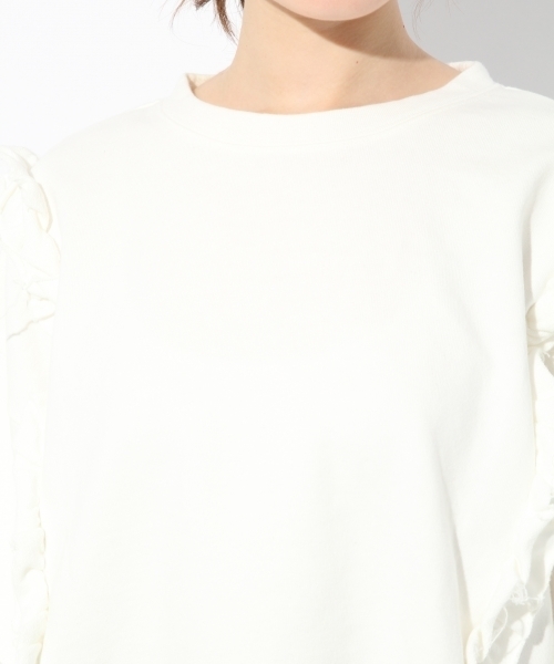 Heather（ヘザー）の「フリフリワイドウラケＴ　788339（Tシャツ/カットソー・レディース・ホワイト/ピンク/ネイビー・FREE）」の16枚目の写真