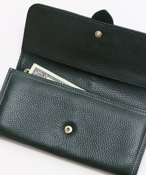 florist(フローリスト)の「【牛革】アンティークレトロベルトフラップ異素材長財布(財布・レディース・ブラック/パープル/ピンク/グリーン/キャメル・FREE)」の13枚目の写真