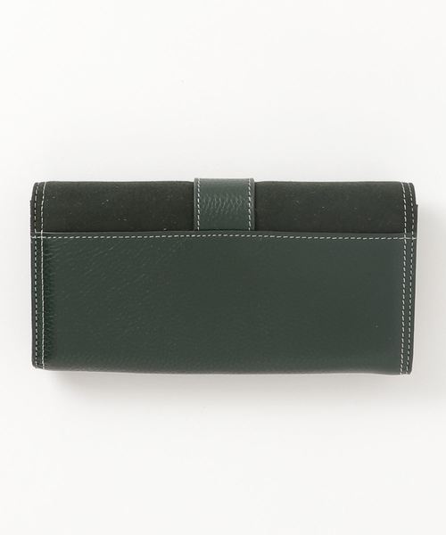 florist(フローリスト)の「【牛革】アンティークレトロベルトフラップ異素材長財布(財布・レディース・ブラック/パープル/ピンク/グリーン/キャメル・FREE)」の9枚目の写真