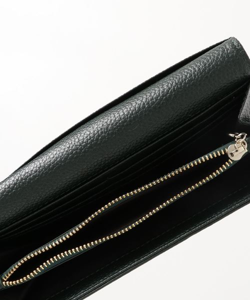 florist(フローリスト)の「【牛革】アンティークレトロベルトフラップ異素材長財布(財布・レディース・ブラック/パープル/ピンク/グリーン/キャメル・FREE)」の6枚目の写真