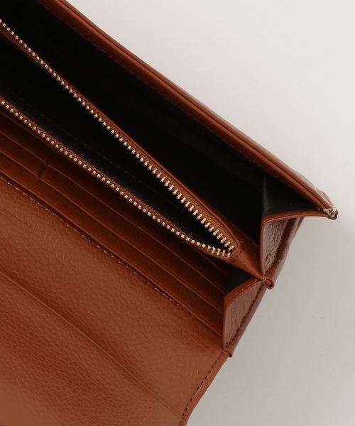florist(フローリスト)の「【牛革】アンティークレトロベルトフラップ異素材長財布(財布・レディース・ブラック/パープル/ピンク/グリーン/キャメル・FREE)」の8枚目の写真