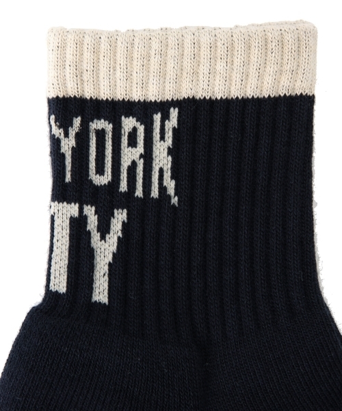 BEAMS BOY（ビームスボーイ）の「◎ROSTER SOCKS / BACKロゴ（ソックス/靴下・レディース・グレー/ネイビー・ONE SIZE）」の7枚目の写真