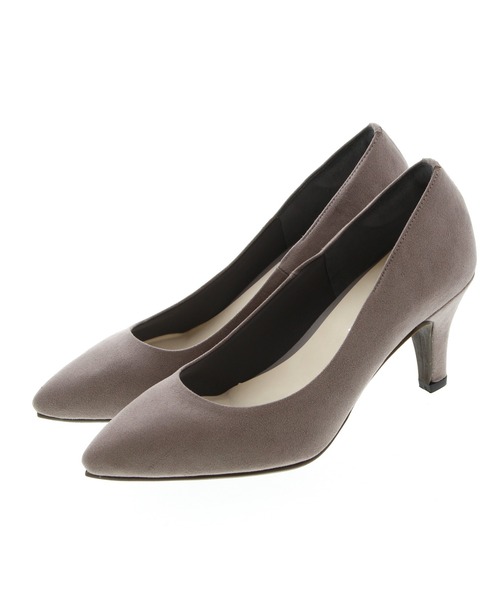 JELLY BEANS（ジェリービーンズ）の「ポインテッドプレーンパンプス<ふわさら>(112-9510)JELLY BEANS(ジェリービーンズ)（パンプス・レディース・ブラック/パープル/グレー/グリーン/マルチ/ダークベージュ/ネイビー/レッド/ベージュ/チェック/シルバー/ダークブラウン/マスタード/ワイン/ダークグリーン/ブラック系その他/ダークグレー/ライトグレー/ダークパープル/ミント/グレー系その他/ブラック×ブラック/ライトブルー/ローズ/ライトグリーン・23/24/25/22/25.5/22.5/24.5/23.5/21.5）」の6枚目の写真