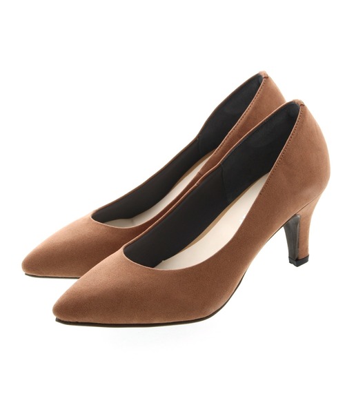 JELLY BEANS（ジェリービーンズ）の「ポインテッドプレーンパンプス<ふわさら>(112-9510)JELLY BEANS(ジェリービーンズ)（パンプス・レディース・ブラック/パープル/グレー/グリーン/マルチ/ダークベージュ/ネイビー/レッド/ベージュ/チェック/シルバー/ダークブラウン/マスタード/ワイン/ダークグリーン/ブラック系その他/ダークグレー/ライトグレー/ダークパープル/ミント/グレー系その他/ブラック×ブラック/ライトブルー/ローズ/ライトグリーン・23/24/25/22/25.5/22.5/24.5/23.5/21.5）」の11枚目の写真